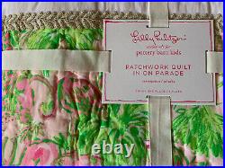 NEW Pottery Barn Kids Lilly Pulitzer Quilt Patchwork In On Parade TWIN