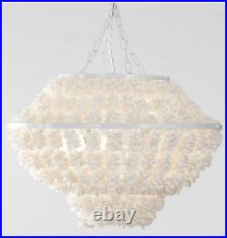 NEW Pottery Barn Kids Sammy Sea Shell Chandelier Hanging Light Fixture 6121508
