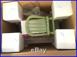 NEW Pottery Barn Kids White DOLL Farmhouse Table & Two Chairs New in Box for 18