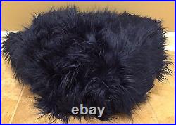 NEW Pottery Barn Teen Faux Fur Fur-Rific LARGE 41 Beanbag Slipcover NAVY