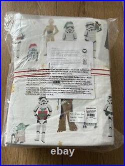 NEW Pottery Barn Teen Star Wars Holiday Sheet Set FULL Christmas Organic