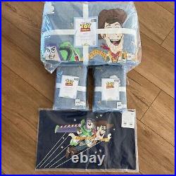 NEW Pottery Barn Toy Story Full/Queen Quilt with 2 Euro Shams & 12x21 Sham Disney
