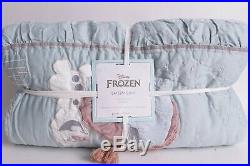 NWT Pottery Barn Kids Disney Frozen FQ quilt full queen f/q Ana Elsa