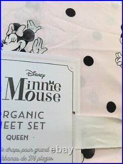 NWT! Pottery Barn Kids Disney Minnie Mouse Organic Sheet Set/Queen/$149