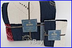 NWT Pottery Barn Kids Harry Potter Patchwork twin quilt & standard sham