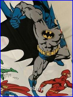 NWT Pottery Barn Kids JUSTICE LEAGUE FULL Sheets BATMAN SUPERMAN Superhero
