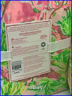 NWT Pottery Barn Kids Lilly Pulitzer Quilt In On Parade Full/Queen & Sheet Set