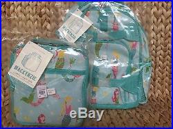 NWT Pottery Barn Kids Mermaid Small Backpack And Classic Lunchbox-SOLD OUT