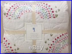 NWT Pottery Barn Kids Multi-Color RAINBOW Cotton Quilt FULL/QUEEN