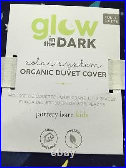 NWT! Pottery Barn Kids Solar System Glow-In-The-Dark Duvet Cover/Full-Queen/$119
