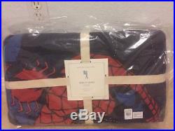NWT Pottery Barn Kids Spider-man twin quilt Only