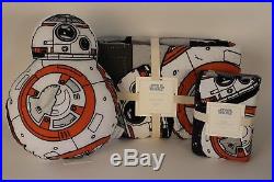 NWT Pottery Barn Kids Star Wars Droid twin quilt, euro sham & BB8 pillow