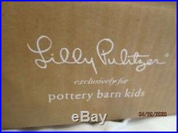 New Lilly Pulitzer Pottery Barn Kids Pillowcases Queen Sheet Set Mermaid's Cove