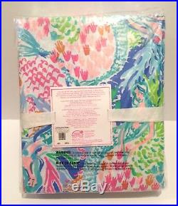 New Lilly Pulitzer Pottery Barn Kids Pillowcases Queen Sheets Set Mermaid's Cove