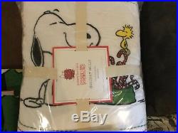 New POTTERY BARN KIDS Peanuts Holiday FULL/QUEEN Christmas Quilt Only SALE