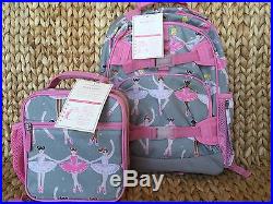 New Pottery Barn Kids Ballerina Large Backpack Classic Lunch Box Bag No Mono