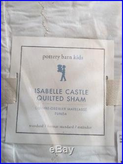 New Pottery Barn Kids Isabelle Castle Mermaid Full/Queen Quilt Shams FULL Sheet