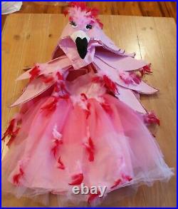 New Pottery Barn Kids Pink FLAMINGO Costume Dress Girls Kids 7-8