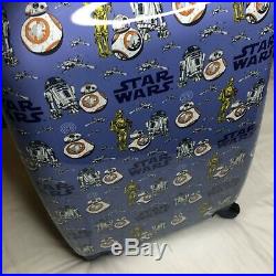 New Pottery Barn Kids STAR WARS HARDSIDED ROLLING SPINNER LUGGAGE DROID LARGE