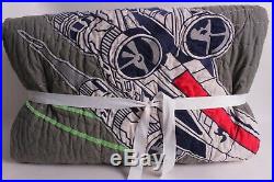 New Pottery Barn Kids Star Wars x-wing TIE fighter FQ quilt full queen