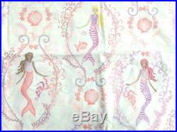 New Pottery barn Kids Bailey mermaid Sheet Set Queen Coral lavender