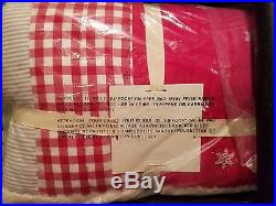 POTTERY BARN KIDS Christmas PATCHWORK Santa Full/Queen QUILT AND 2 EURO SHAM