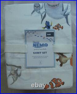 POTTERY BARN KIDS Disney Pixar Finding Nemo bedding sheet set size full new
