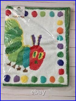POTTERY BARN KIDS Eric Carle Very Hungry Caterpillar Towel Set +Bath mat rainbow