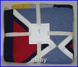 POTTERY BARN KIDS Flag Nautical TWIN Quilt, NEW