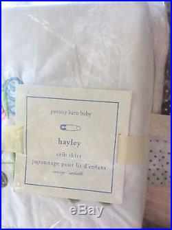 POTTERY BARN KIDS HAYLEY 5-PC NURSERY SET Quilt, Sham, Bumper, Sheet, Skirt NEW