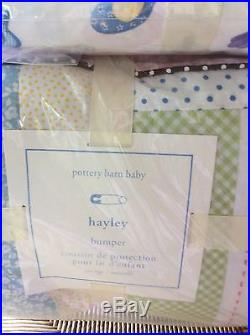 POTTERY BARN KIDS HAYLEY 5-PC NURSERY SET Quilt, Sham, Bumper, Sheet, Skirt NEW