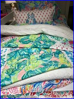 POTTERY BARN KIDS Lilly Pulitzer Party Patchwork Quilt SET