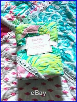 POTTERY BARN KIDS Lilly Pulitzer Party Patchwork Quilt SET