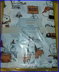 POTTERY BARN KIDS Peanuts Snoopy Sheets FULL happiness halloween pumpkin pillow