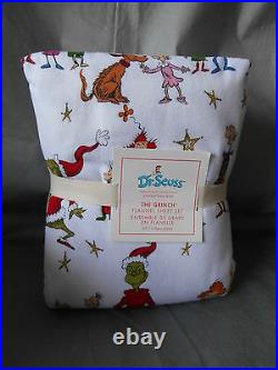 POTTERY BARN KIDS Seuss Grinch Who Stole Christmas 4pc Full Flannel Bedding Set