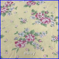 POTTERY BARN KIDS Shabby Chic Cottage Floral Yellow Pink Full/Queen Duvet Set