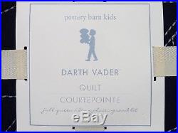 POTTERY BARN KIDS Star Wars Darth Vader FULL/QUEEN Quilt, NEW