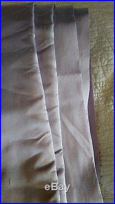 Pair of Pale Lavender Silk Pottery Barn Kids Blackout Curtains Drapes 44 by 84