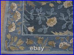 Pottery Barn Adeline Rug Blue New Hand Tufted Wool Carpet 8' x 10