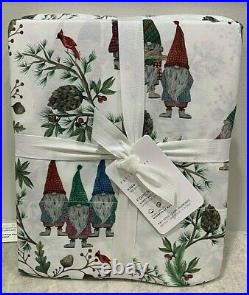 Pottery Barn Forest Gnome organic KING sheet set Christmas holiday