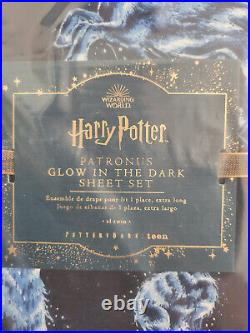 Pottery Barn Harry Potter Patronus Sheet Set Twin / Twin XL NEW