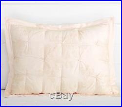 Pottery Barn KIDS MONIQUE LHUILLIER ETHEREAL LACE QUILT With SHAM-TWIN-NEW