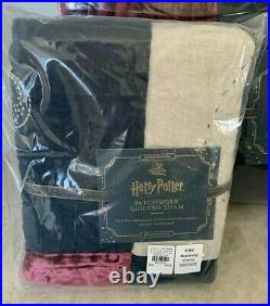 Pottery Barn Kid Harry Potter Patchwork quilt STANDARD shams storybook SHEET set