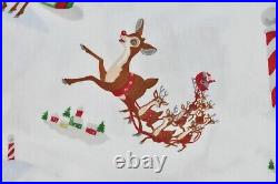 Pottery Barn Kid Rudolph Flannel Duvet Cover Full Queen Christmas Holiday SAMPLE