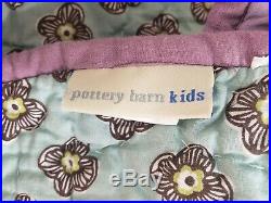 Pottery Barn Kids 2 Pc Brooklyn Full/Queen Quilt Sham Purple Blue Reversible
