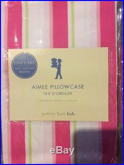 Pottery Barn Kids Aimee Quilt And Standard Pillowcase Twin Colorful New Rare