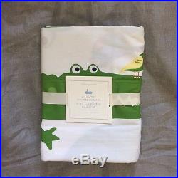 Pottery Barn Kids Alligator Jacquard Bath hand wash Towel shower curtain mat