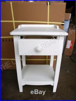 Pottery Barn Kids Antique Nightstand Side coffee Table Beautiful White drawer