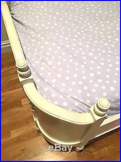 Pottery Barn Kids Antique White Girl Olivia Twin Bed Excellent Condition P/U NY