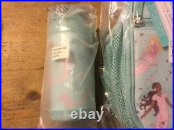 Pottery Barn Kids Aqua Mermaid MINI Backpack Lunchbox Water Bottle Set New Girl